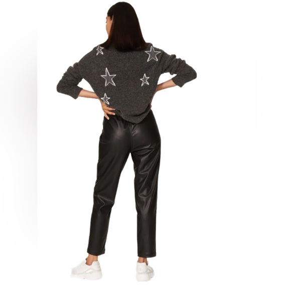 NWT Rails Black Jayden Faux Leather Cropped Pants Size M - Picture 4 of 11